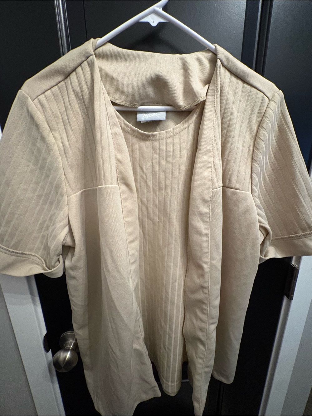 Blair Cream Open-Front Short Sleeve Blazer
